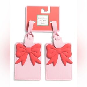 Ruby + Cash~2pk Bow Charms Luggage Tags